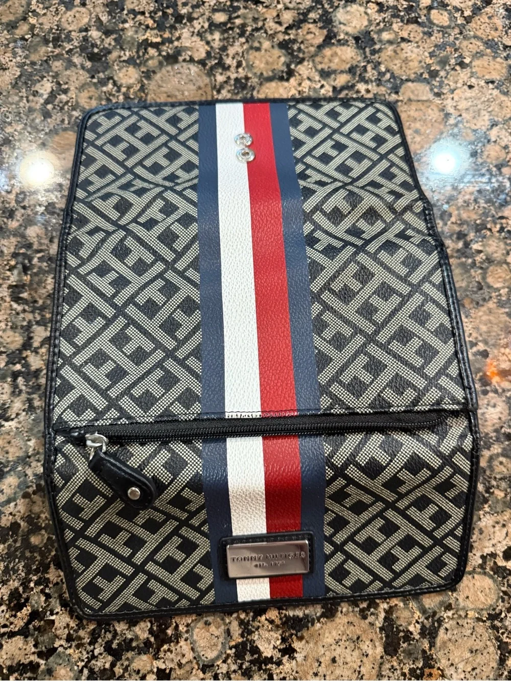Tommy Hilfiger Navy, White & Red Signature Stripe Wallet